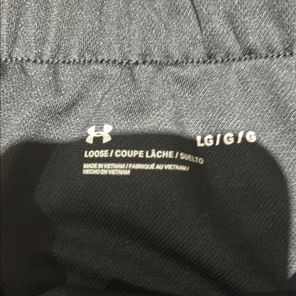 Under Armour Black Athletic Shorts with Elastic Waistband - Picture 3 of 4